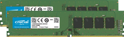 Crucial CT2K16G4DFRA32A Werkgeheugenset voor PC DDR4 32 GB 2 x 16 GB 3200 MHz 288-pins DIMM CL22 CT2K16G4DFRA32A Crucial CT2K16G4DFRA32A Werkgeheugenset voor PC DDR4 32 GB 2 x 16 GB 3200 MHz 288-pins DIMM CL22 CT2K16G4DFRA32A