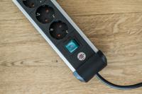 Brennenstuhl Premium-Alu-Line Stekkerdoos Met Usb 6-Voudig 3M H05Vv-F 3G1,5 - 1391030610 - thumbnail