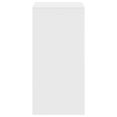 Bartafel 51x50x103,5 cm bewerkt hout wit