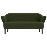 Audo Copenhagen Ingeborg 2,5-zits bank donker eiken Grand Mohair 8205 - thumbnail