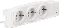 DIN-rail contactdoos zonder klapdeksel Hager TN002S Zuiver wit (RAL 9010) (l x b x h) 45 x 250 x 50 mm - thumbnail