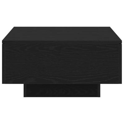 Salontafel Zwart eiken 90 x 60 x 31 cm Bewerkt hout