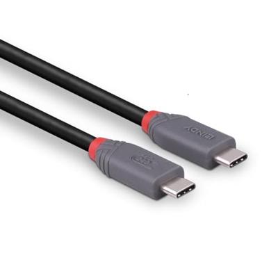 LINDY 36958 USB-C-kabel USB 4.0 USB-C stekker 2.00 m Zwart