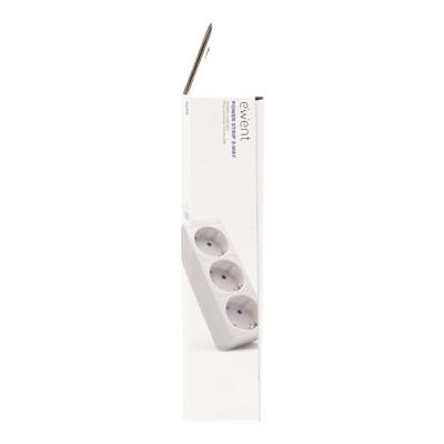 3-voudige Stekkerdoos zonder Schakelaar Ewent EW395 3680W Kleur Wit - thumbnail