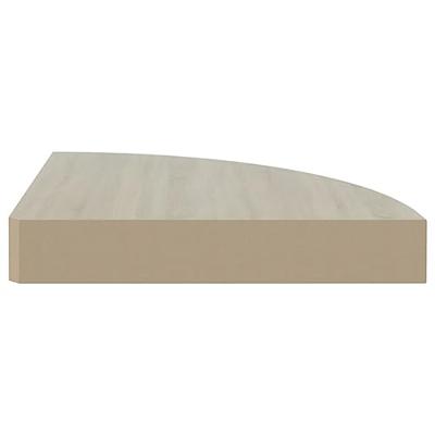 VidaXL Hoekwandschappen 2 st 35x35x3,8 cm mdf eikenkleurig en wit VidaXL Hoekwandschappen 2 st 35x35x3,8 cm mdf eikenkleurig en wit