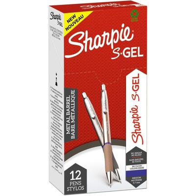 Sharpie S-gel roller, medium punt, per stuk, geassorteerde metallic kleuren Sharpie S-gel roller, medium punt, per stuk, geassorteerde metallic kleuren