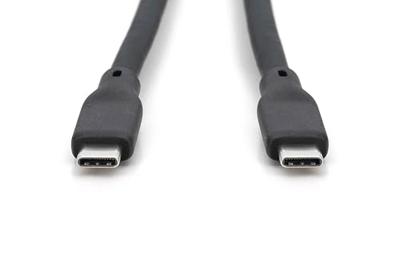 Digitus USB-C-kabel USB 3.2 Gen2 USB-C stekker 1.00 m Zwart (mat) Uitstekende verouderingseigenschappen, Flexibel, Flexibele binnenader, Bestand tegen - thumbnail