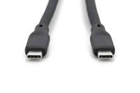Digitus USB-C-kabel USB 4.0 USB-C stekker 1.00 m Zwart (mat) Uitstekende verouderingseigenschappen, Flexibel, Flexibele binnenader, Bestand tegen wisselende - thumbnail