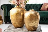 Elegante vazen set van 2 ORIENTAL 33cm goud met de hand versierd - 40382 - thumbnail