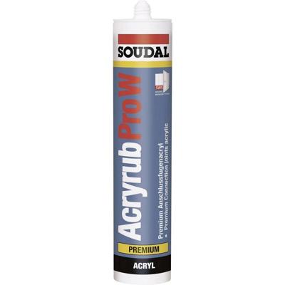 Soudal acryrub | acrylaatkit | zwart | 310 ml - 102601 Soudal acryrub | acrylaatkit | zwart | 310 ml - 102601