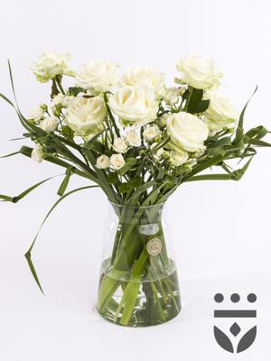 Wit centerpiece - Goud | Medium Wit centerpiece - Goud | Medium