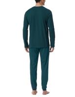 Schiesser Schiesser Pyjama Long petrol 181922 54/XL - thumbnail