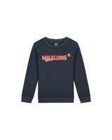 Malelions Sweater inked - Navy blauw / Donker oranje - thumbnail