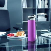 Leifheit thermosfles flip 600 ml paars - thumbnail
