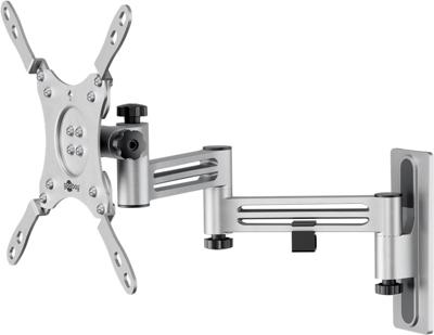 Goobay tv wall mount caravan fullmotion (m), 13 to 43 inch wandmontage (zilver)
