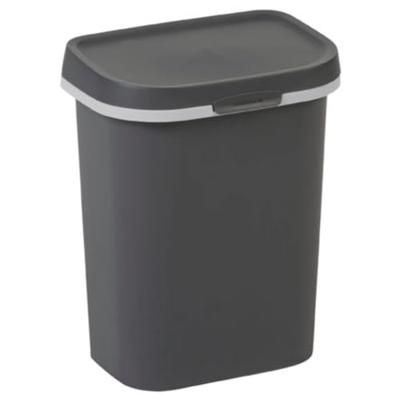 Curver Mistral afvalbak flat 10 liter antraciet Curver Mistral afvalbak flat 10 liter antraciet