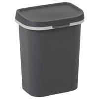 Curver Mistral afvalbak flat 10 liter antraciet - thumbnail