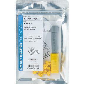 Smartkeeper NL03PKYL RJ45 LAN-poortslot Set van 10 stuks Geel Incl. 1 sleutel Smartkeeper NL03PKYL RJ45 LAN-poortslot Set van 10 stuks Geel Incl. 1 sleutel