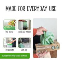 Eco Green Living Composteerbare afvalzakken 40 liter - met trekkoord - 25 stuks - thumbnail