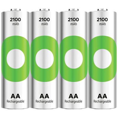 GP ReCyko Oplaadbare AA batterij (penlite) NiMH 2100 mAh 1.2 V 4 stuk(s) GP ReCyko Oplaadbare AA batterij (penlite) NiMH 2100 mAh 1.2 V 4 stuk(s)