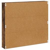 Tijdschrift Rek met plank 2 pcs Gerookt eiken 80 x 12 x 70 cm - thumbnail