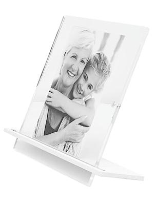Deknudt Transparante fotokader 5,4mm dik met witte staander 13x18 S58SD1 Deknudt Transparante fotokader 5,4mm dik met witte staander 13x18 S58SD1