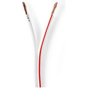 Nedis Speaker-Kabel | 2x 2.50 mm² | CCA | 100 m | Wit | 1 stuks - CAGW2500WT1000 CAGW2500WT1000