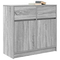 Dressoir met lade 80x34x76 cm spaanplaat grijs sonoma - thumbnail