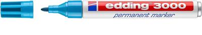 Edding 3000 permanent marker 1,5-3mm rond lichtblauw Edding 3000 permanent marker 1,5-3mm rond lichtblauw