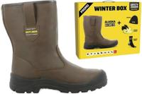 Safety Jogger winterbox | alaska veiligheidslaars + sokken + handschoenen + muts | bruin | maat 43 - si9805430 - thumbnail