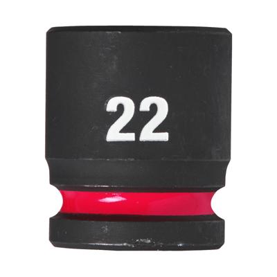 Milwaukee Accessoires shockwave krachtdop 1/2" kort 22 mm | 1 stuk - 4932480316