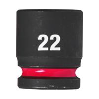 Milwaukee Accessoires shockwave krachtdop 1/2" kort 22 mm | 1 stuk - 4932480316 - thumbnail