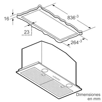 Conventionele Afzuigkap Balay 3BF859XP 86 cm 790 m3/h 66 dB 277W Zilverkleurig Staal