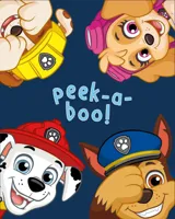 Paw Patrol fleece plaid Peek-a-boo! - 100 x 140 cm - thumbnail