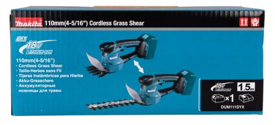 Makita DUM111SYX borstel- & draadtrimmer 27 W Batterij/Accu Zwart, Blauw