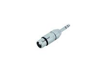 Neutrik NA3FP XLR-adapter XLR-bus - Jackplug male 6,3 mm Stereo Inhoud: 1 stuk(s) - thumbnail