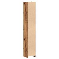 Badkamerkast 30x30x183,5 cm bewerkt hout oud houtkleurig - thumbnail