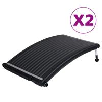 VidaXL Zwembadverwarmingspaneel solar 2 st gebogen 110x65 cm - thumbnail
