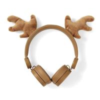 Bedrade Koptelefoon | 1,2 m Ronde Kabel | On-Ear | Afneembare Magnetische Oren | Rudy Reindeer | Bruin - thumbnail