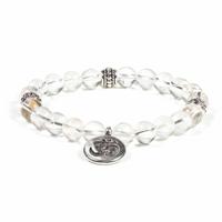 Mala Armband Bergkristal Elastisch met Ohm - thumbnail
