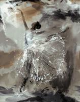 Marburg City Romance Fotobehang abstracte ballerina - 35097 - thumbnail