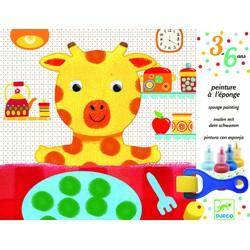 Sponsschilderen "De avonturen van de knuffels" DJECO multi-gekleurd Sponsschilderen "De avonturen van de knuffels" DJECO multi-gekleurd