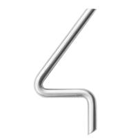 HDD Pro Huisnummer Rond 4 Inox Plus - thumbnail