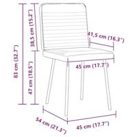 Eetkamerstoelen 2 st fluweel zwart - thumbnail