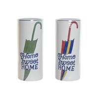 Paraplu DKD Home Decor Multicolour Stads 19 x 19 x 44 cm 19 x 19 x 45 cm (2 Stuks) - thumbnail