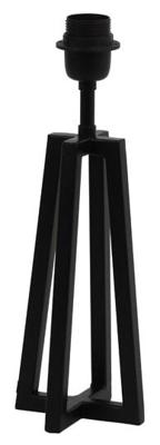 Light & Living Tafellamp 'Miley' 31cm, kleur Mat Zwart (excl. kap)