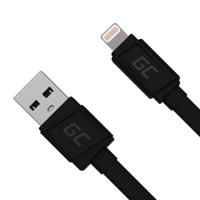 GC Lightning | 25cm USB Kabel Cable Snellaadkabel voor Apple iPhone 13 12 11 SE Pro/Max | iPhone X XR XS Max | iPhone 8 7 Plus | iPhone 6 6S 5 5C 5S Plus | iPad Air/Pro/Mini | iPod Nano/Touch - thumbnail