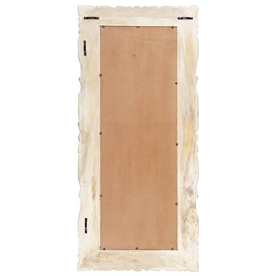 VidaXL Spiegel 110x50 cm massief mangohout wit