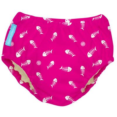 Charlie Banana 2-in-1 Zwemluier en Oefenbroekje- Fish Sticks on Hot Pink - Maat M (7-9 kilo) Charlie Banana 2-in-1 Zwemluier en Oefenbroekje- Fish Sticks on Hot Pink - Maat M (7-9 kilo)