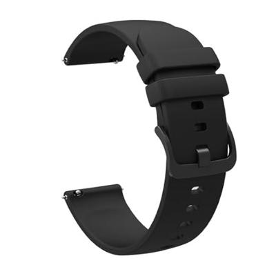 Garmin Venu 3s / Vivoactive 4s / Venu 2s / Vivomove 3s / Forerunner 255s - Soft siliconen bandje - Zwart Garmin Venu 3s / Vivoactive 4s / Venu 2s / Vivomove 3s / Forerunner 255s - Soft siliconen bandje - Zwart